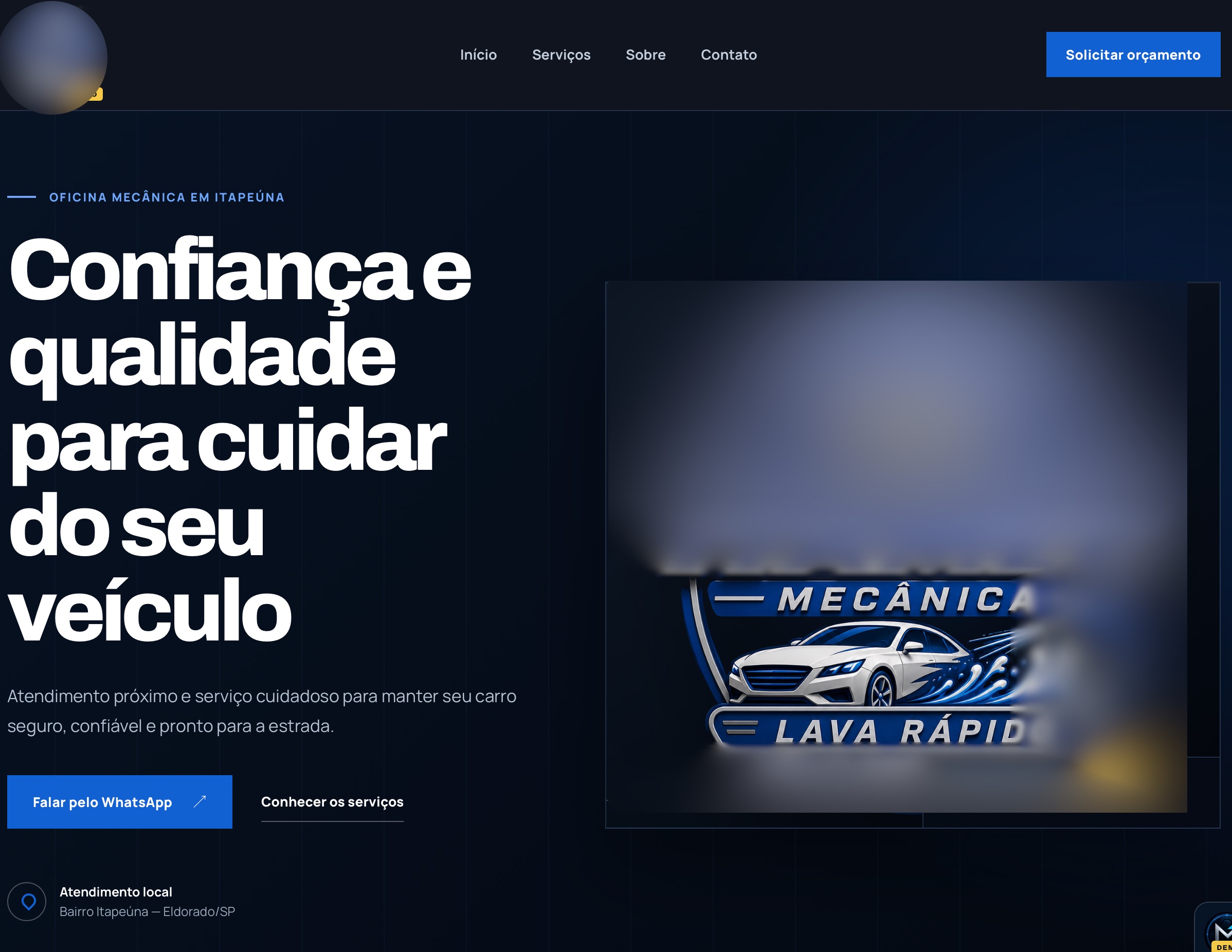 Prévia do projeto Oficina Mecânica